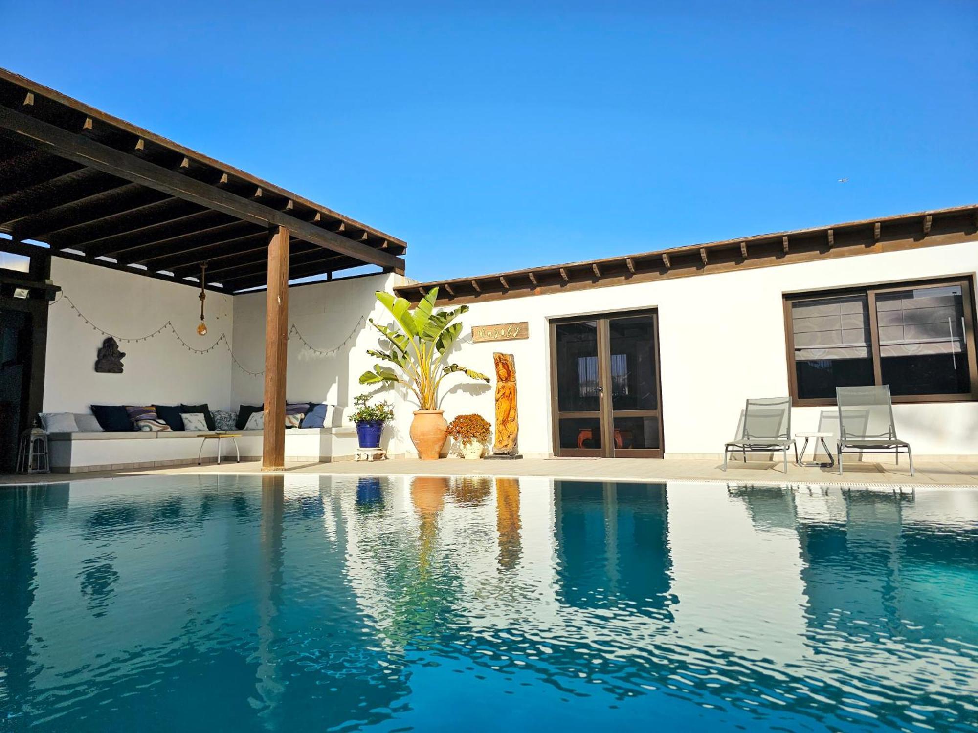 Villa Nazoly, Oasis De Tranquilidad Con Piscina Privada En El Corazon De Lanzarote Nazaret Eksteriør bilde